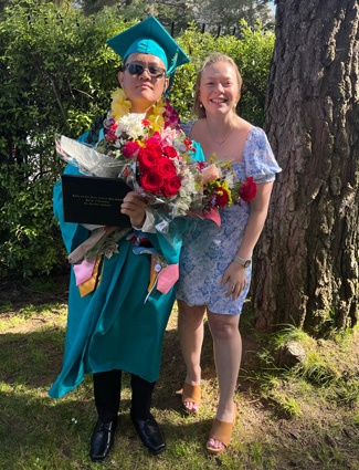 Kyle and his advisor, Erin