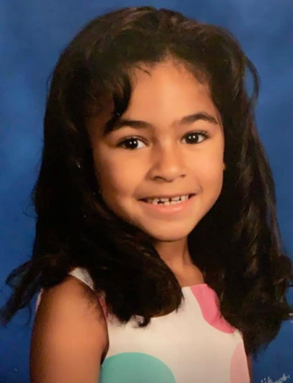Isabel as a little girl