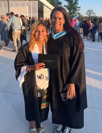 Isabel at graduation