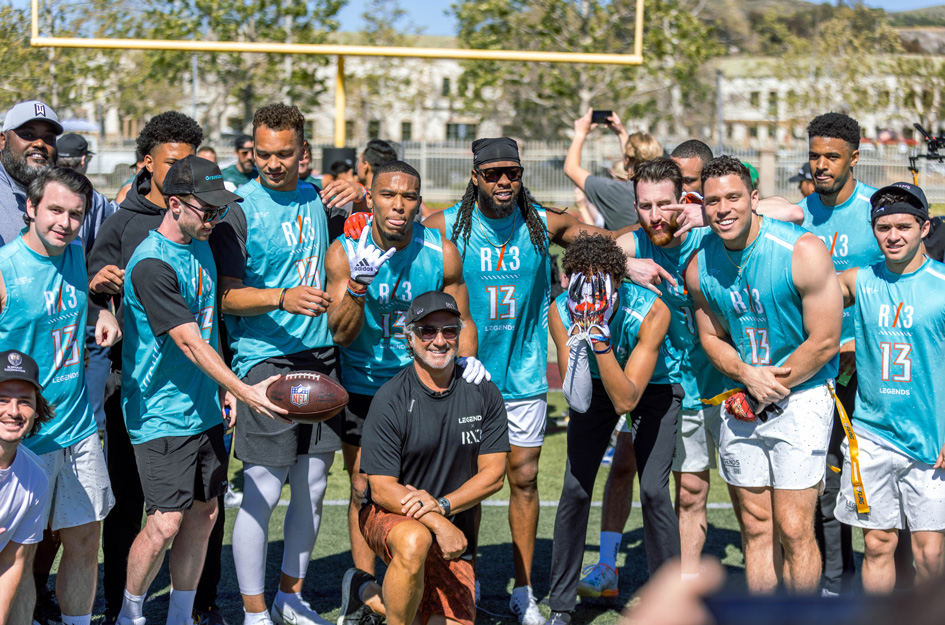 group of football players