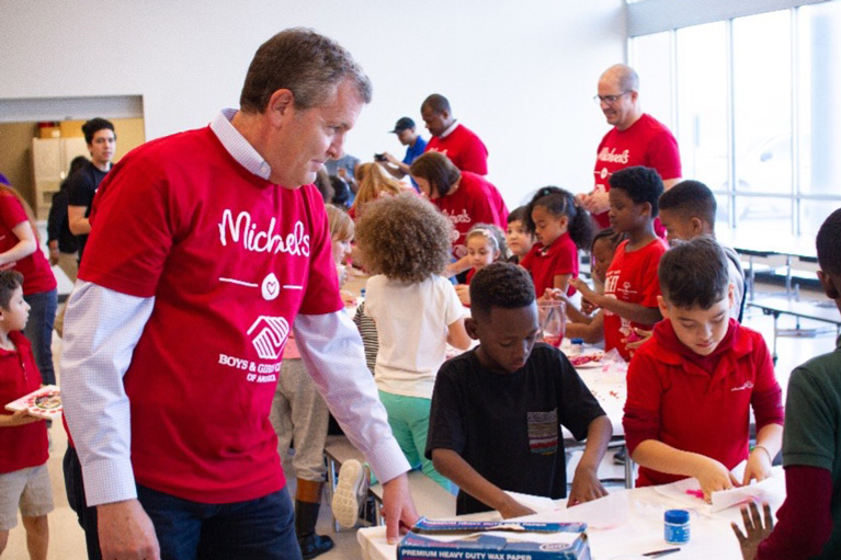 Michaels volunteer event