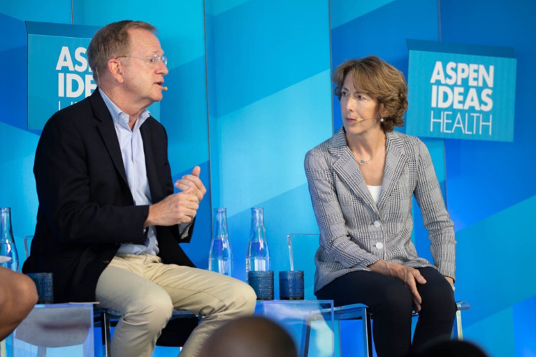 Jim at Aspen Ideas Health with Blue Cross and Blue Shield