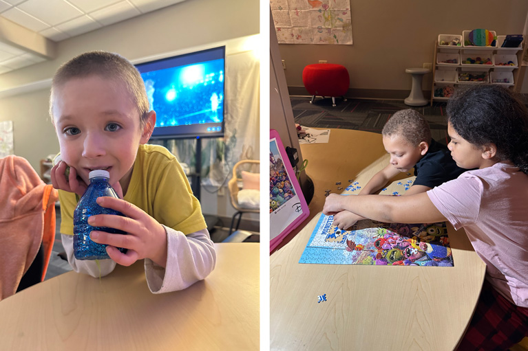 Club kids exhibiting self-care