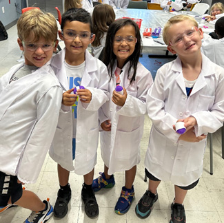 Club kids in lab coats