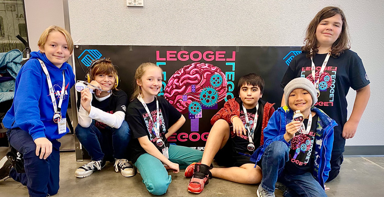 Club kids and their STEM project