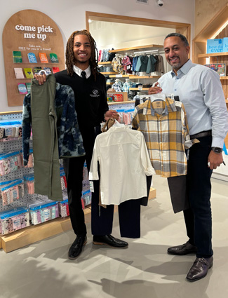 Nico with Jacob Frias, Vice president of store operations