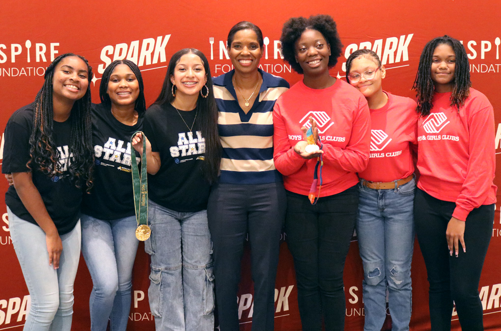 At the second annual Spark Summit by Inspire Brands, six Club girls had the opportunity to meet retired pro-soccer champion Briana Scurry