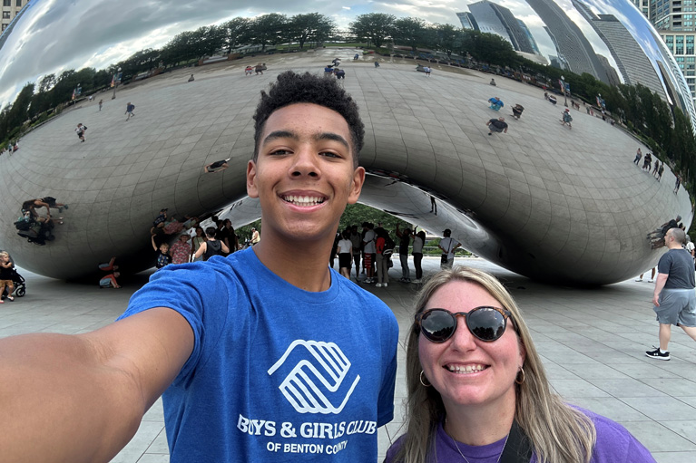 Holden - 2026 Southwest Youth of the Year and his mentor Ashley in Chicago