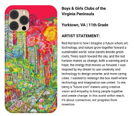 Cox Mobile - Phone case design contest - Red Horizon